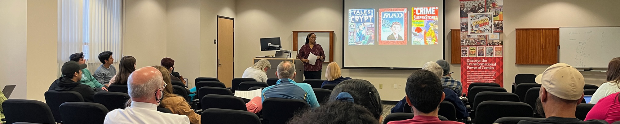 Professor Qiana Whitted gives lecture