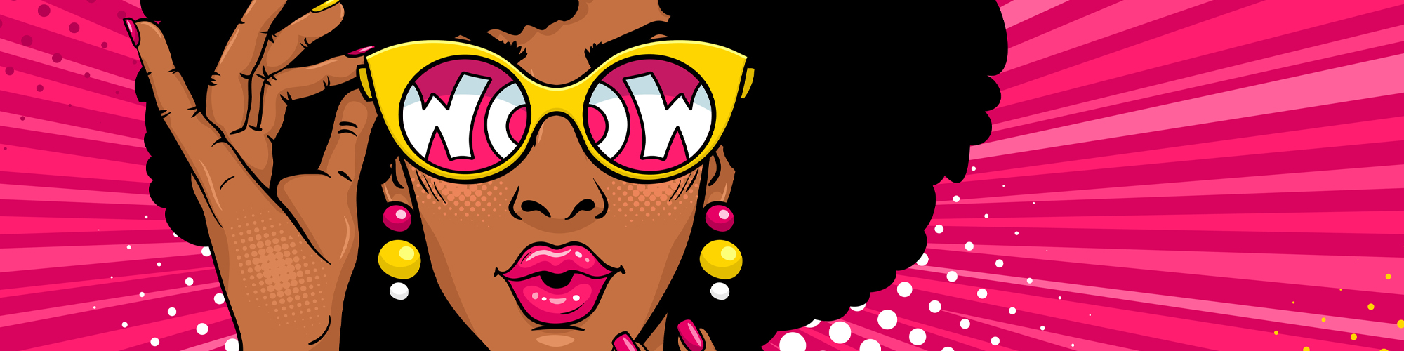 woman of color in comic saying wow