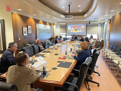 Cocca speaks at faculty lunch